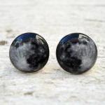 Full Moon Earrings, Glass ..